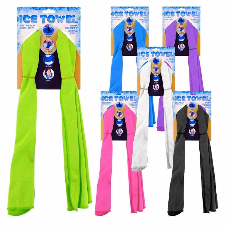 Ice Cooling Towels Assorted Colors - 100 Pieces