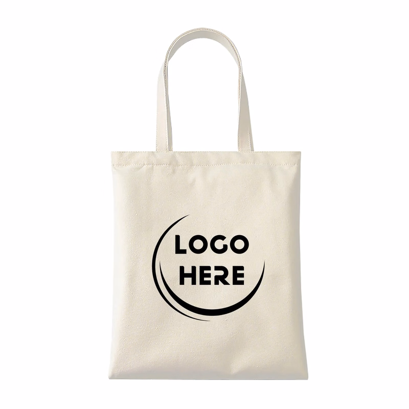 Heavy Natural Canvas Tote Bags with Long Handles