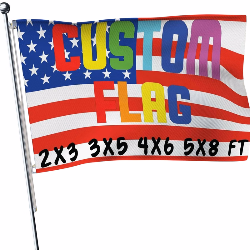 Custom 2x3 FT Polyester Flag for Events