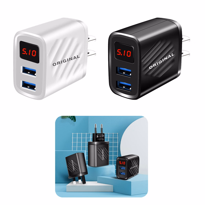 Wall Charger Two-Port Intelligent Digital Display