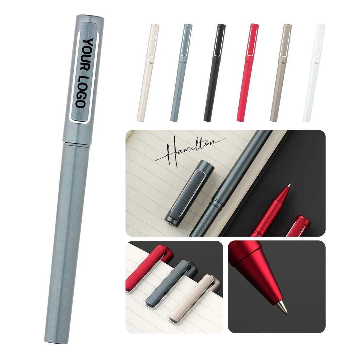 Weighted Premium Neutral Pen with Textured Grip 1