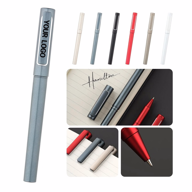 Weighted Premium Neutral Pen with Textured Grip