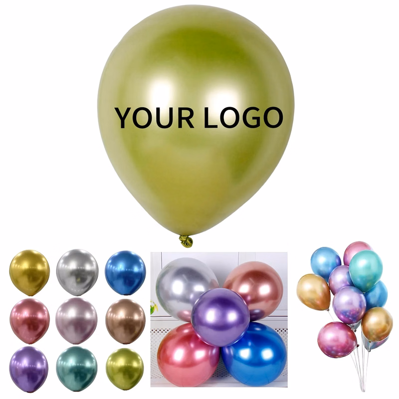 12 Inch Latex Balloon Metallic Finish for Events