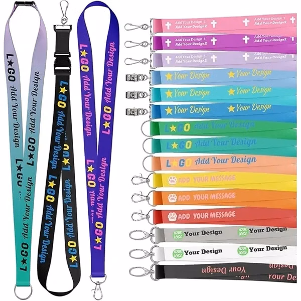 Custom Polyester Lanyards for ID Badge Holders — Trade Show Promotional Item