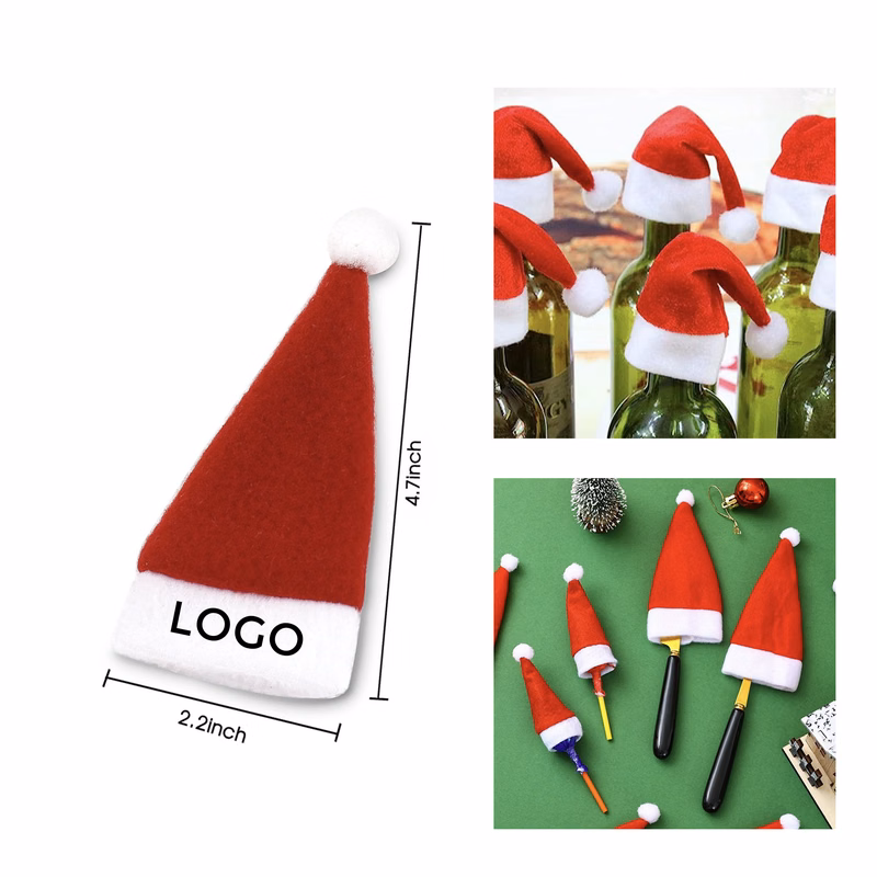 MOQ 10 PCS Festive Christmas Wine Bottle Cap
