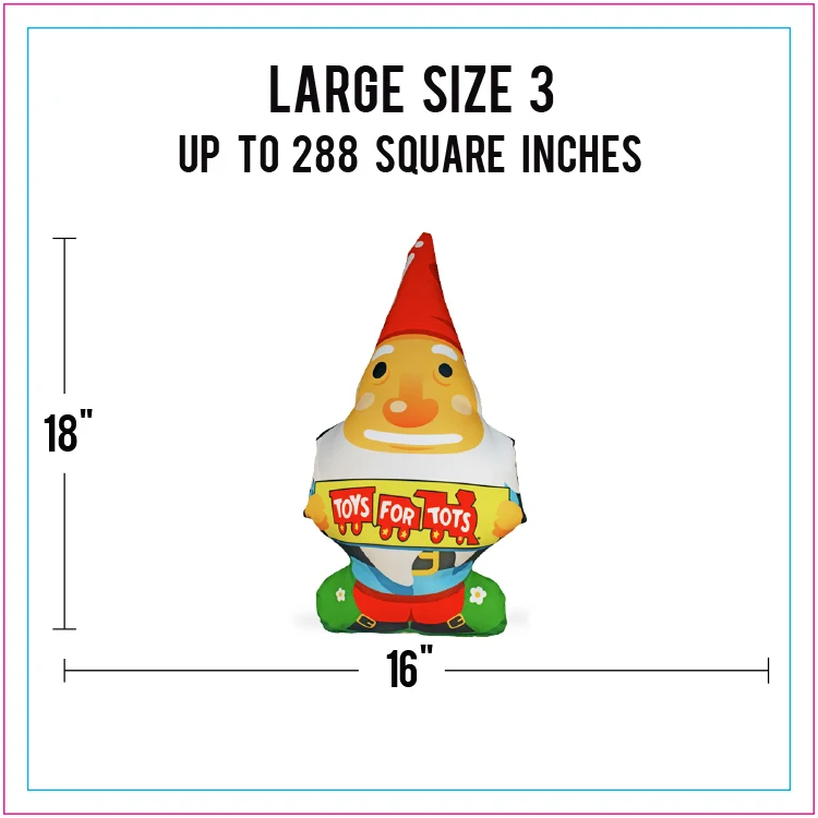 Large Size 3 Full Color Life-Like Pillow (Up to 288 square inches) 1