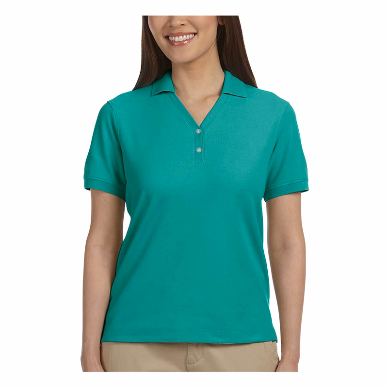Devon & Jones Ladies' Short-Sleeve Y-Collar Polo Shirts