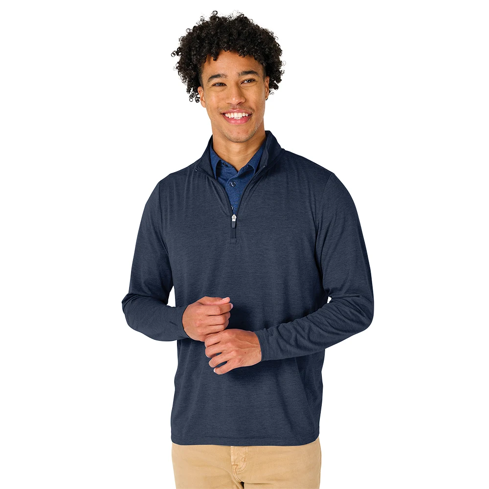 Men's Vista Tri-Blend Quarter Zip 1