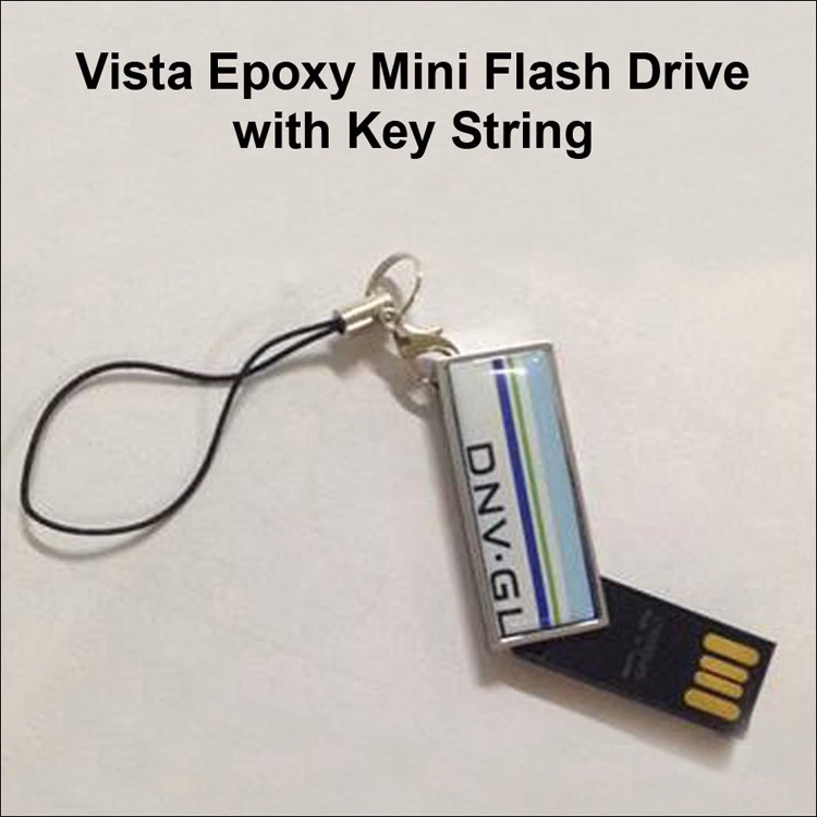 Vista Epoxy Mini Metal Flash Drive / USB - 128 MB Memory
