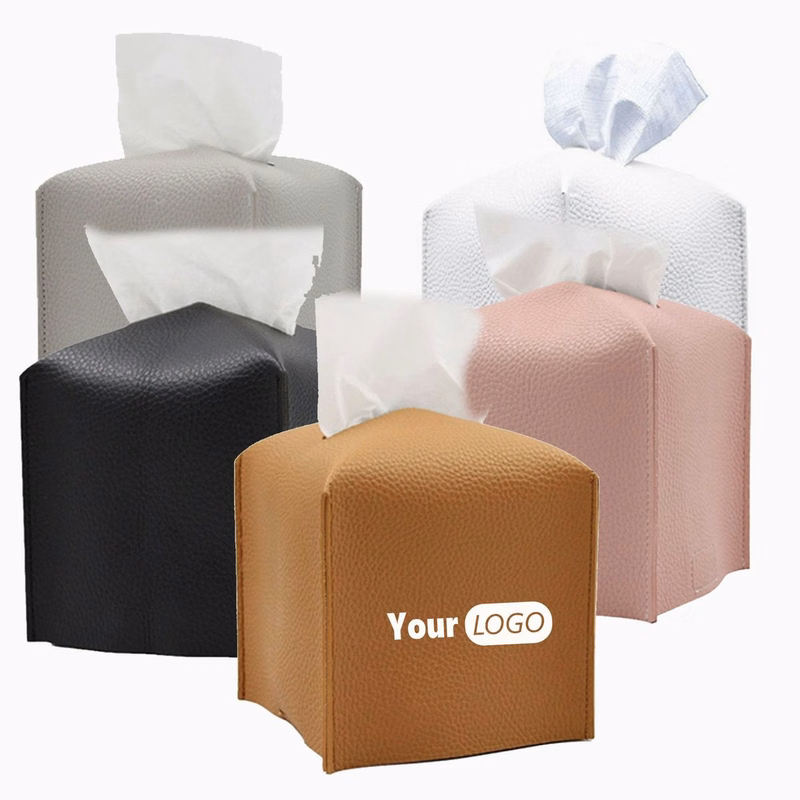 Leather Tissue Box Sleeve