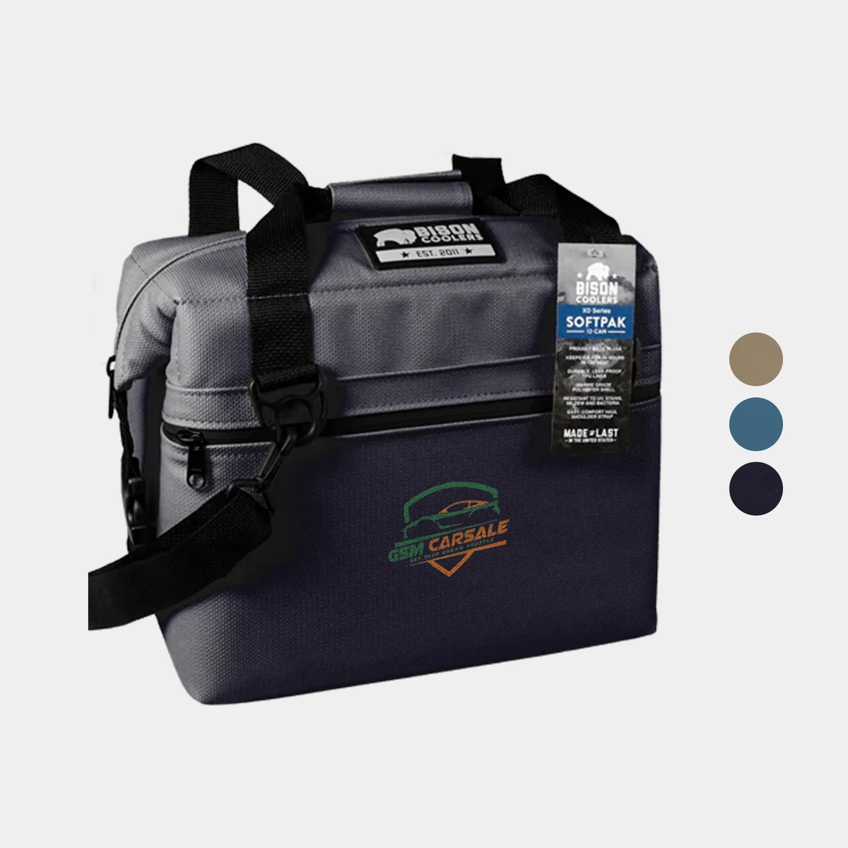 12-Can Bison® USA-Made SoftPak XD Cooler Bag (13" x 8" x 11") 1