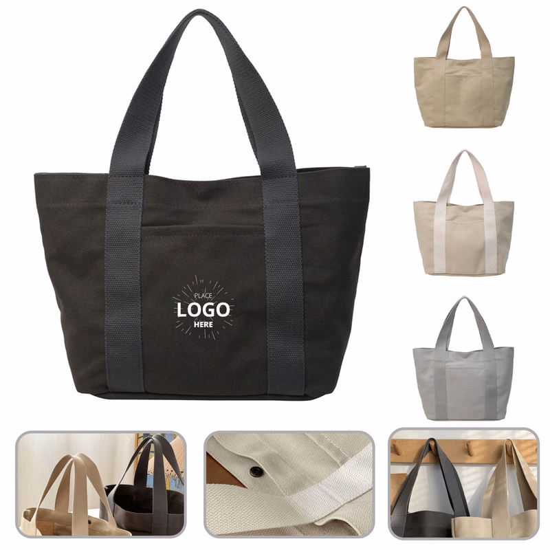 Heavy duty reusable grocery shopping beach canvas tote bag