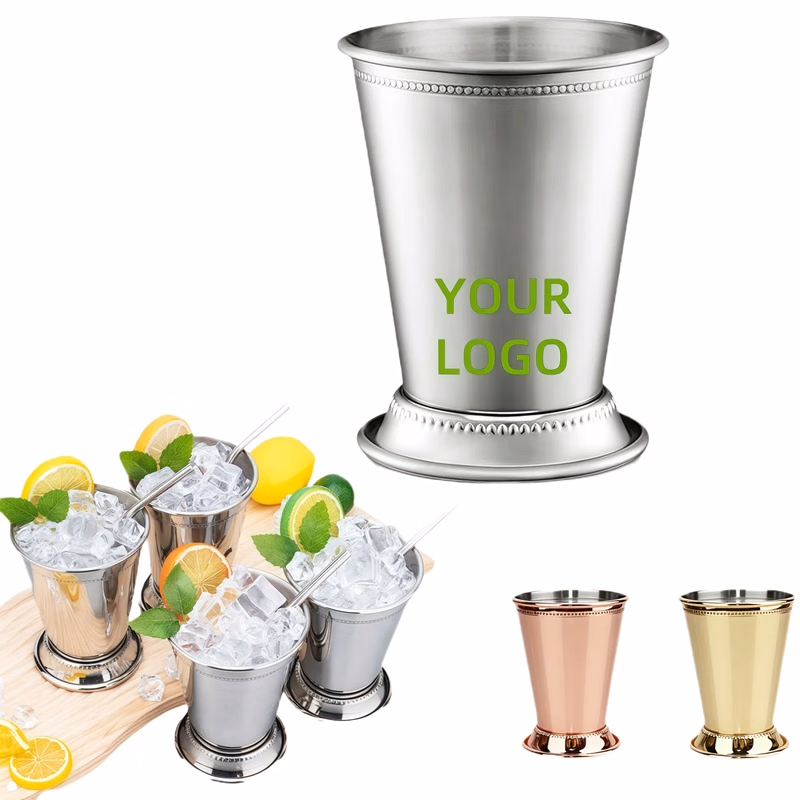 MOQ 12oz Mint Julep Cups Stainless Steel Copper Cocktail