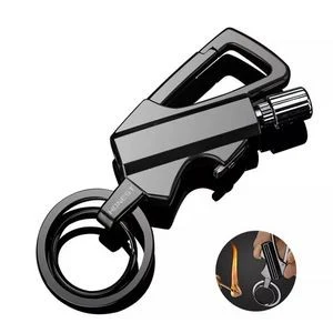 Metal Keychain With Fire Starter 1