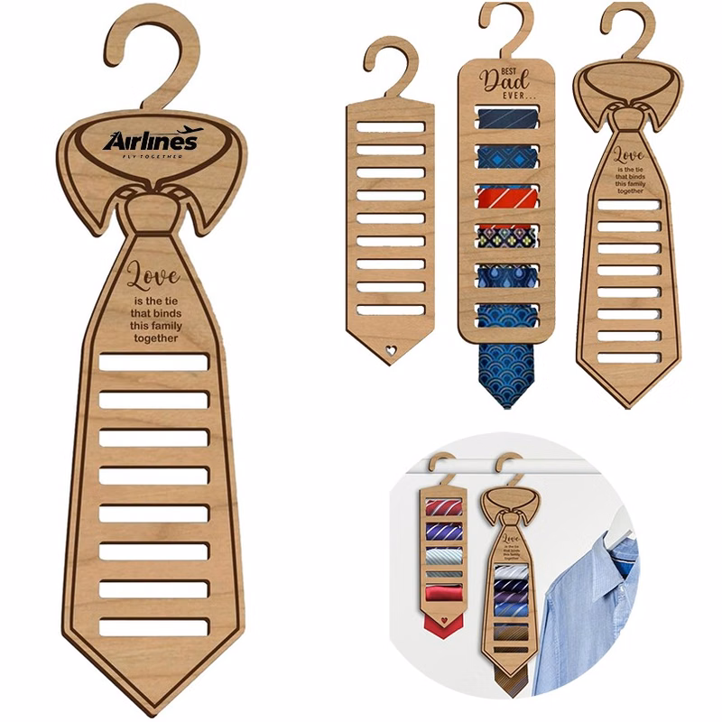 Wooden Tie Hangers for Father's Day
