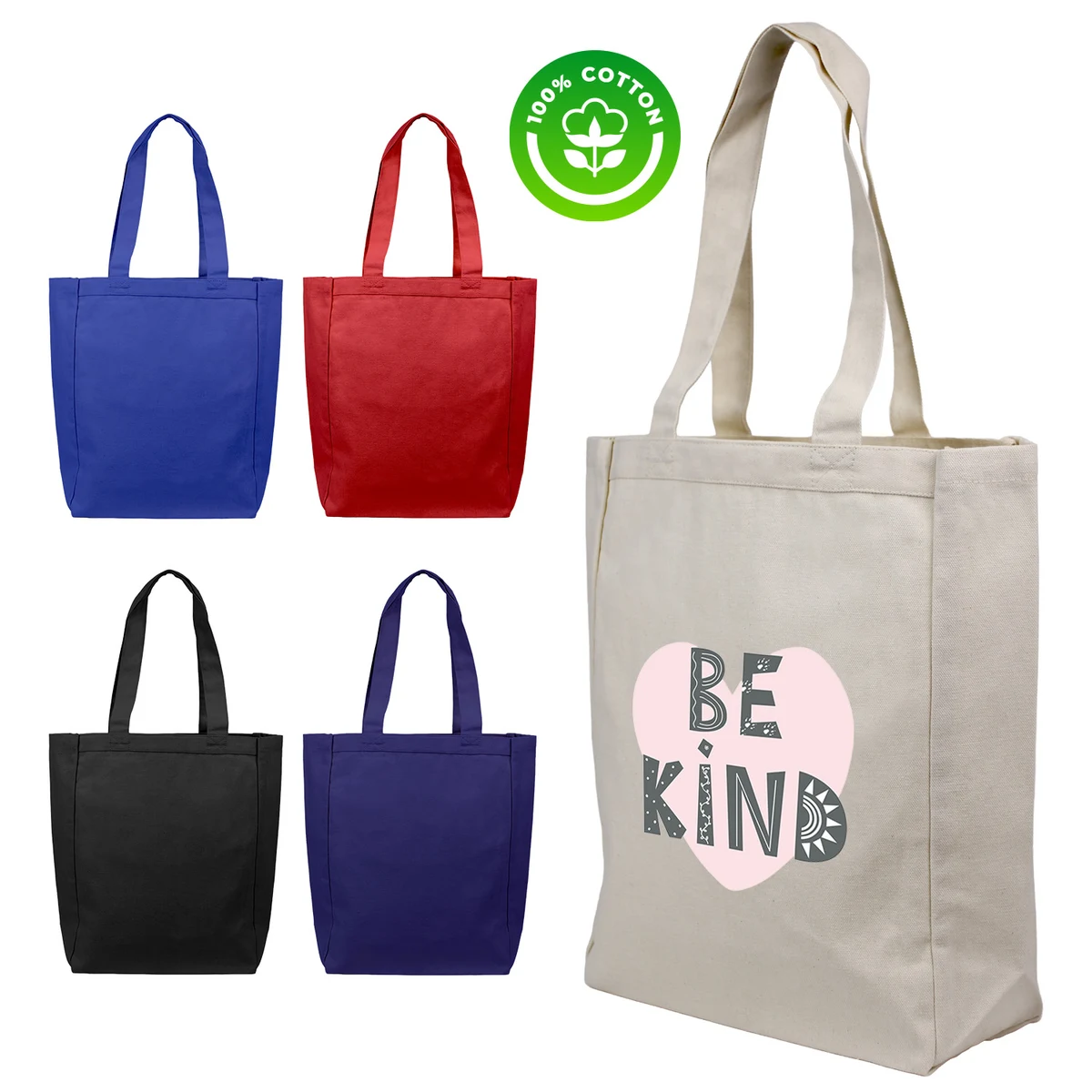 10 oz Cotton Canvas Shopping Tote 1
