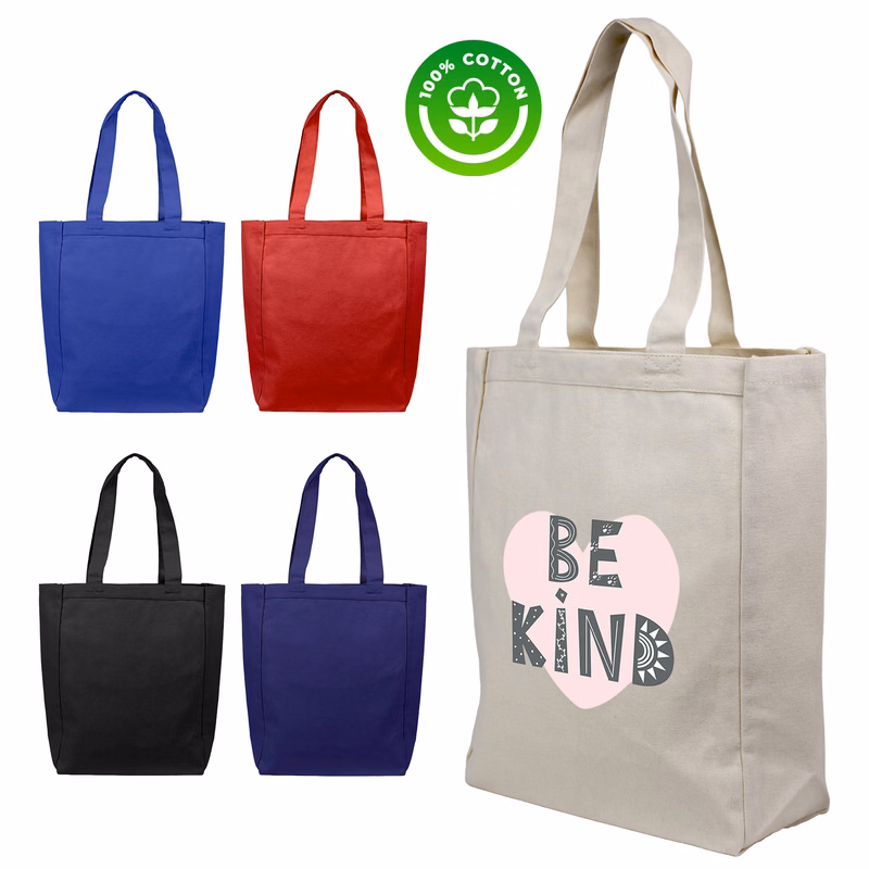 10 oz Cotton Canvas Shopping Tote