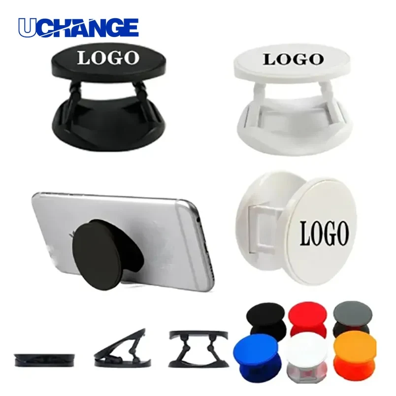 Round Foldable Phone Back Holder Grip Stand for One-Hand Mobile Use 1