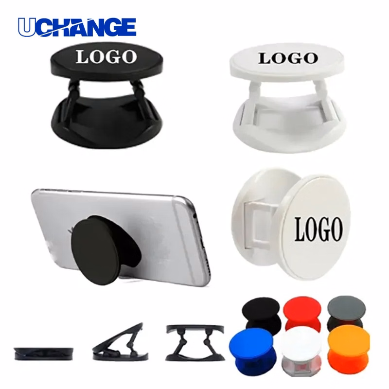Round Foldable Phone Back Holder Grip Stand for One-Hand Mobile Use
