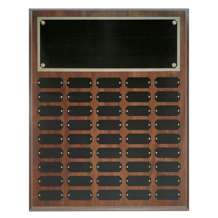 45 Plate Cherry Finish Perpetual Plaques 1
