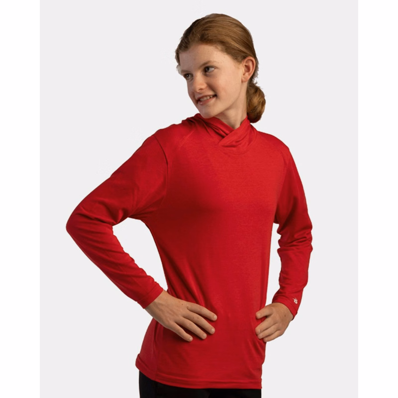 Youth Tri-Blend Surplice Hooded Long Sleeve T-Shirt - 2905