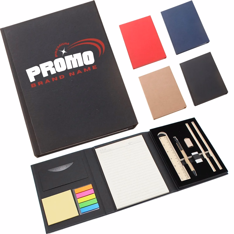 Multi-Functional Kraft Paper Post-It Of Set Stored Notebooks