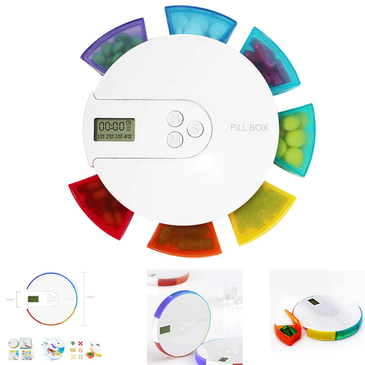Automatic Pill Dispenser Digital Weekly Pill Organizer 1