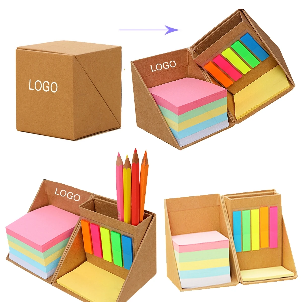 Post-it Note 3"X3" with Cube Shape 1