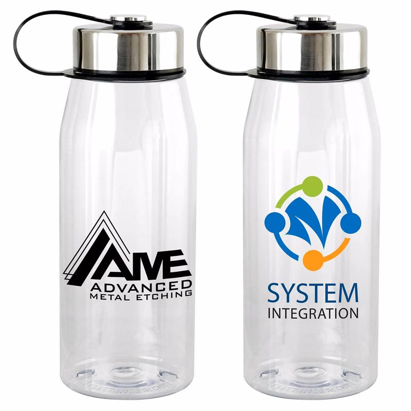 Metal Lanyard Lid 32 oz Bottle