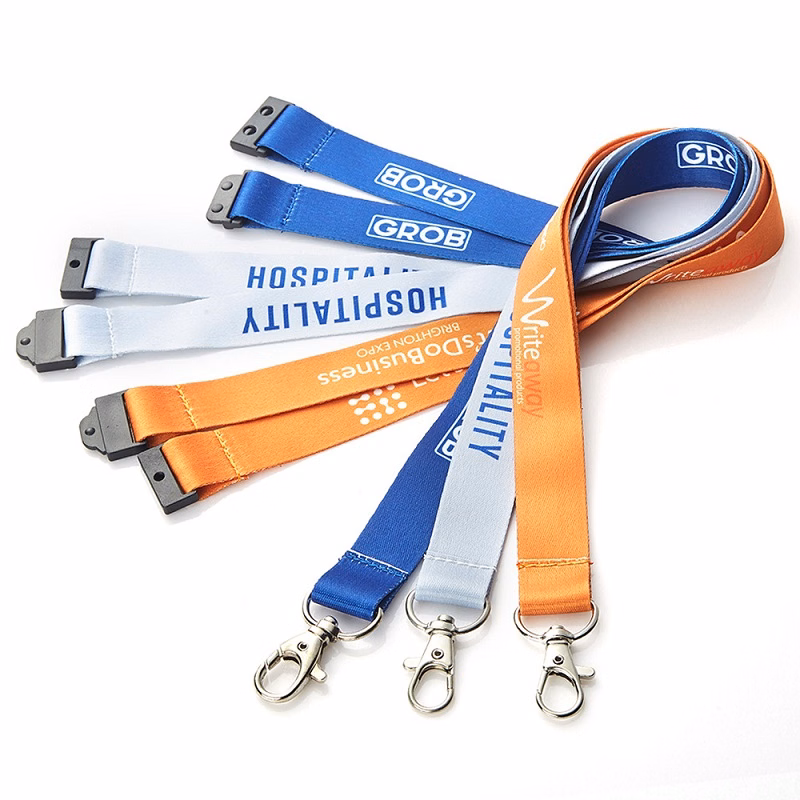 1" W Polyester Lanyard W/ Safety Breakaway