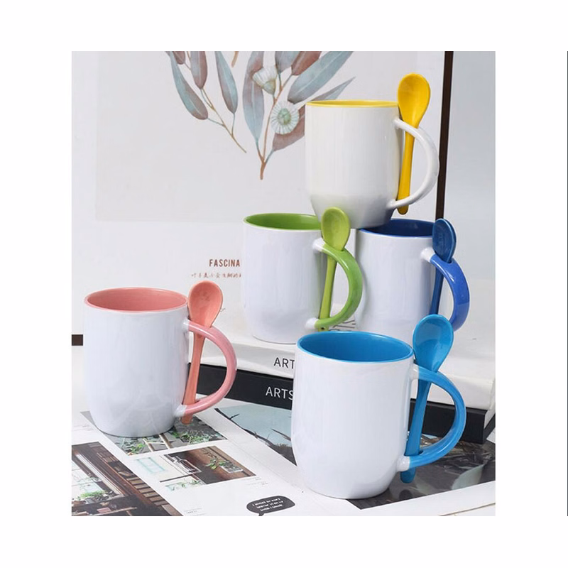 Full Color Stoneware Spooner Mug
