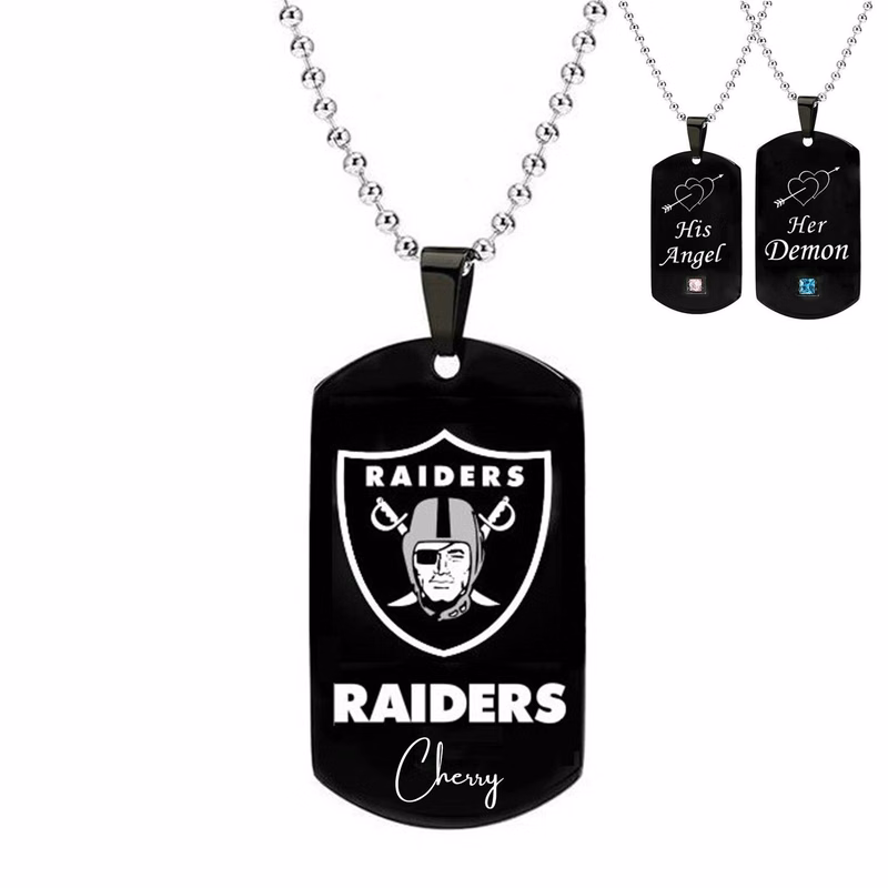 Black Dog Tags Ti Steel Necklace