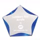 6 Inch Clear / Blue Luminary Star Acrylic Trophy
