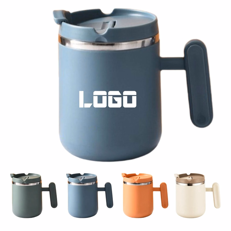 16oz Vacuum Insulated Coffee Mug with Handle and Lid