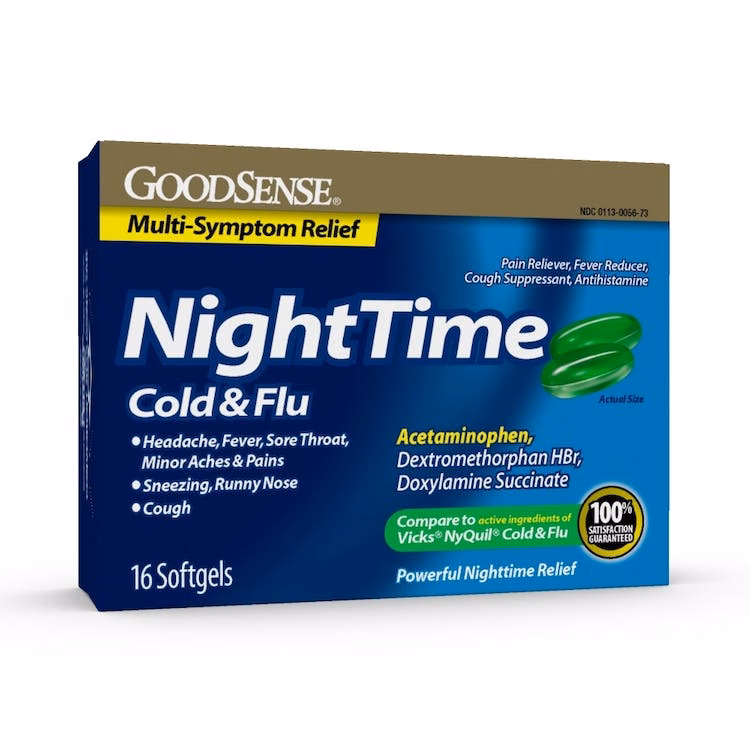 Nighttime Cold & Flu Softgels - 16 Pack