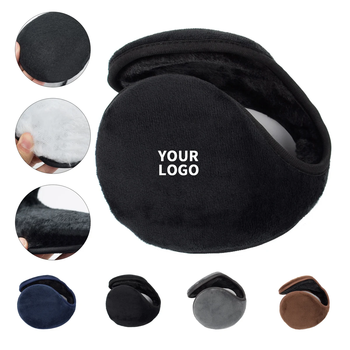 Premium Fleece Ear Muffs Wind Shield Design 1