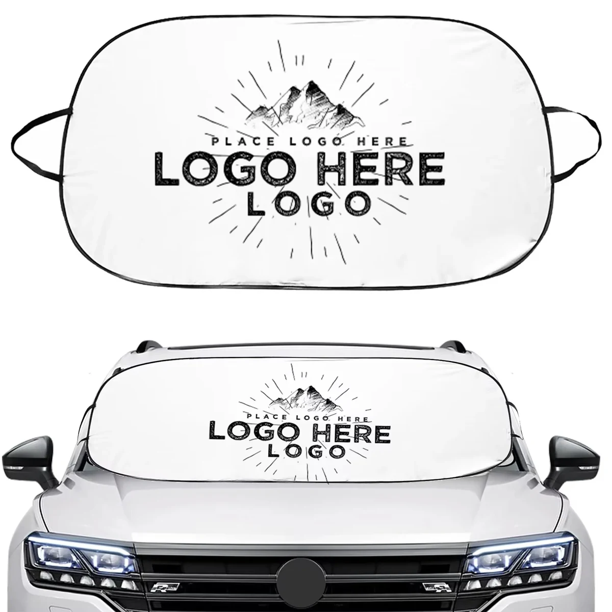 Folding Car Sunshade Front side 1