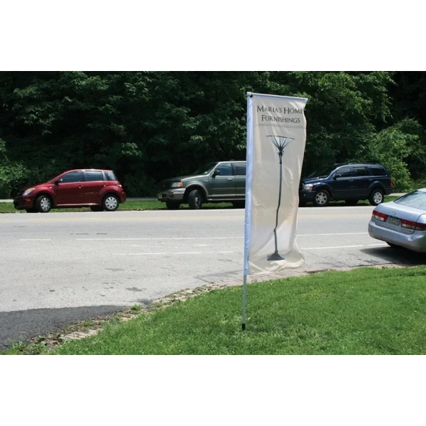 Custom Screen Sublimation Standard Tower Flags 12' x 22" 1