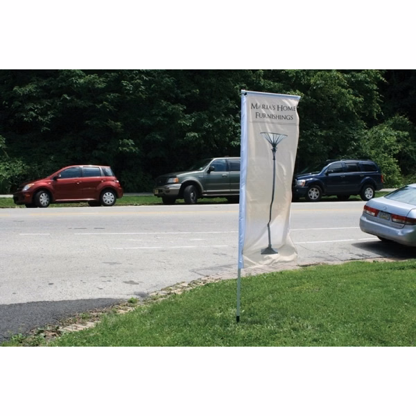 Custom Screen Sublimation Standard Tower Flags 12' x 22"
