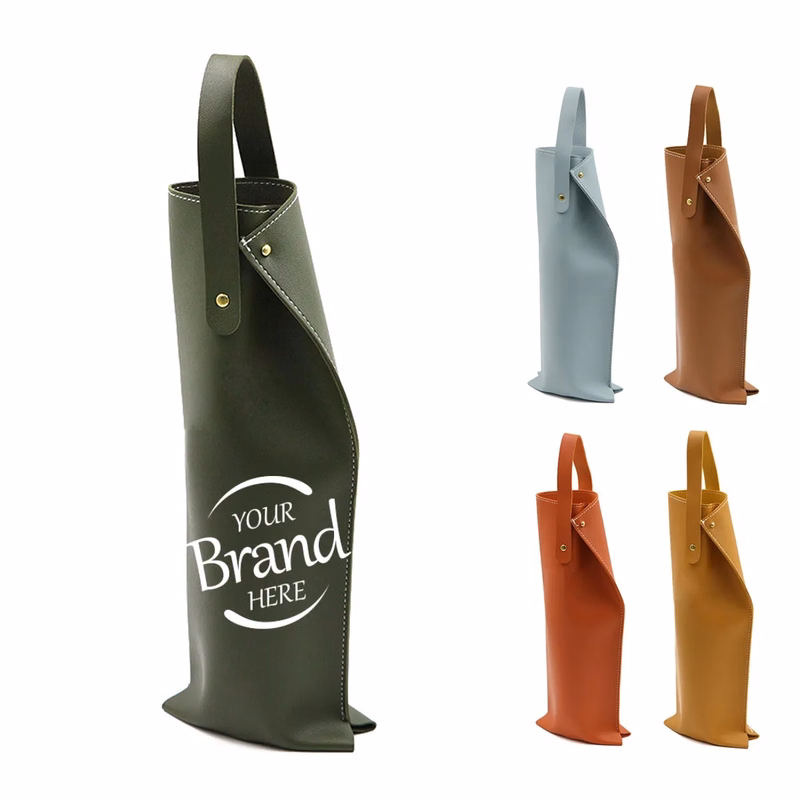 Pu Leather Wine Tote Carrier