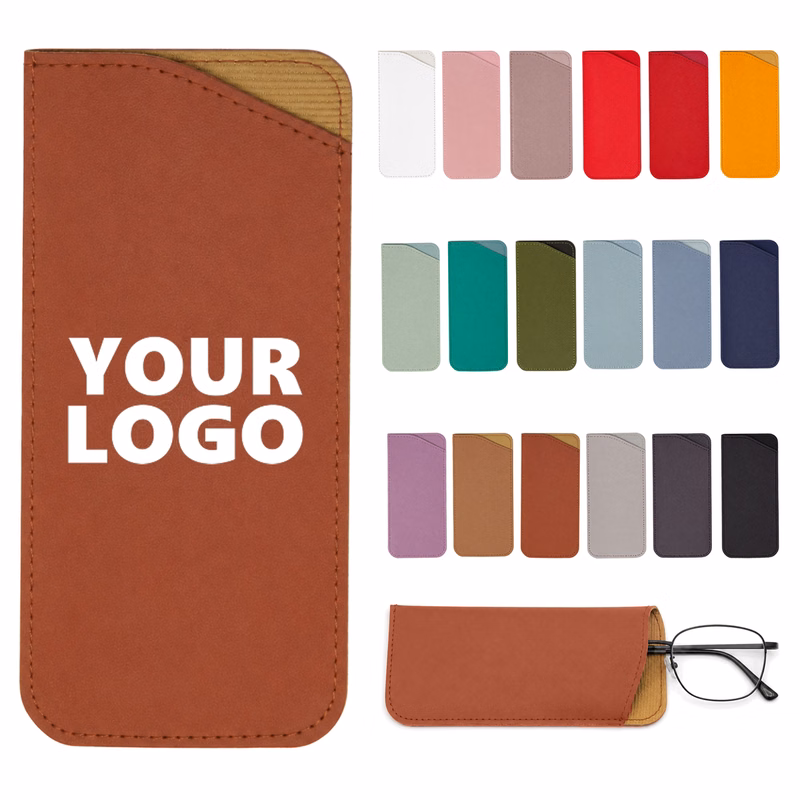Portable Dustproof PU Eyeglass Storage Sleeve Case