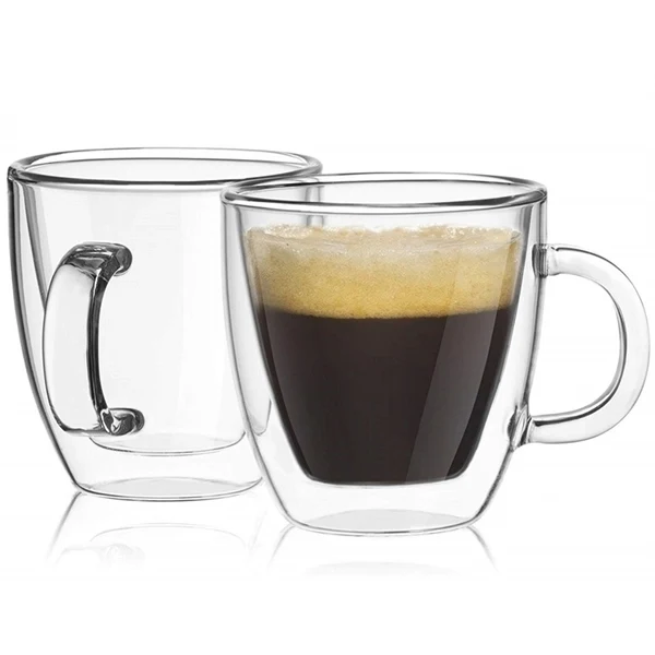 Double Wall Insulated Glasses Coffee Mugs 1