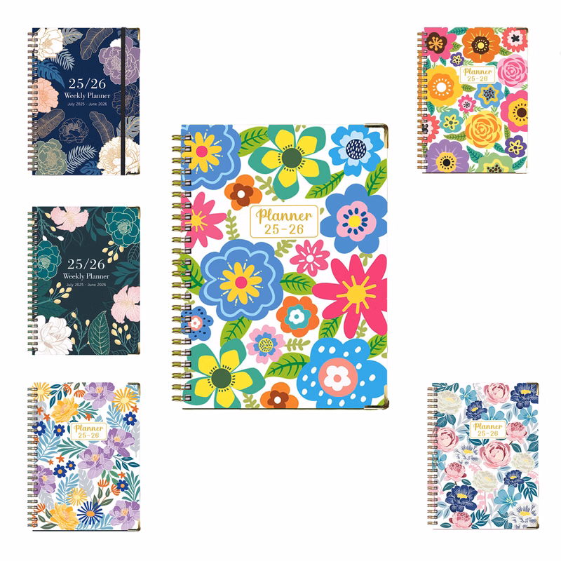 Spiral Notebook 2025-2026 English Organizer