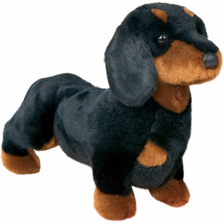 Spats Black & Tan Dachshund Stuffed Animal