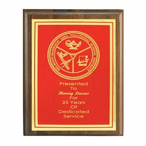 Genuine Walnut Plaque (8"x10")