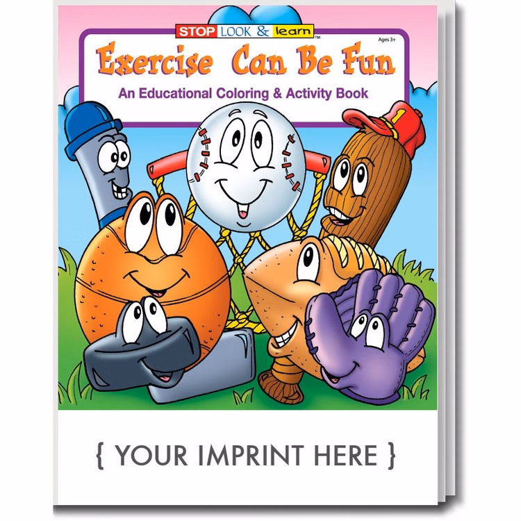 COLORING BOOK - Exercise Can Be Fun Coloring & Activity Book