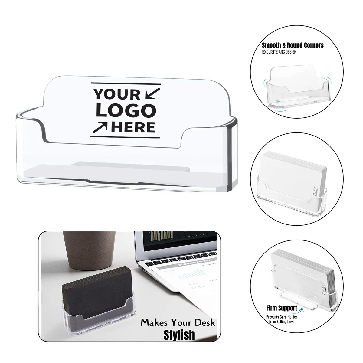 Office Clear Business Card Holder 1
