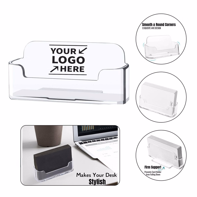 Office Clear Business Card Holder