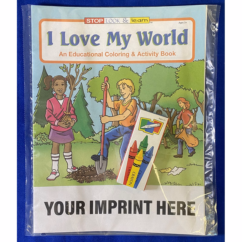 COLORING SET - I Love My World Coloring Book Fun Pack