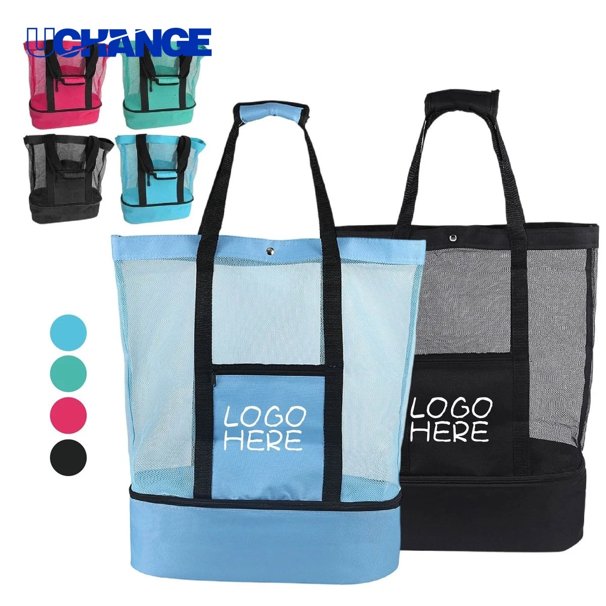 Beach Tote Bag with Cooler Compartment 1